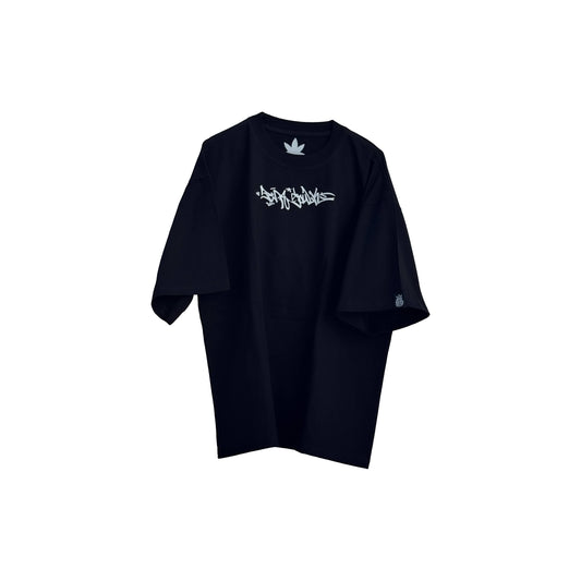 Playera Oversize Piña 82 Negra
