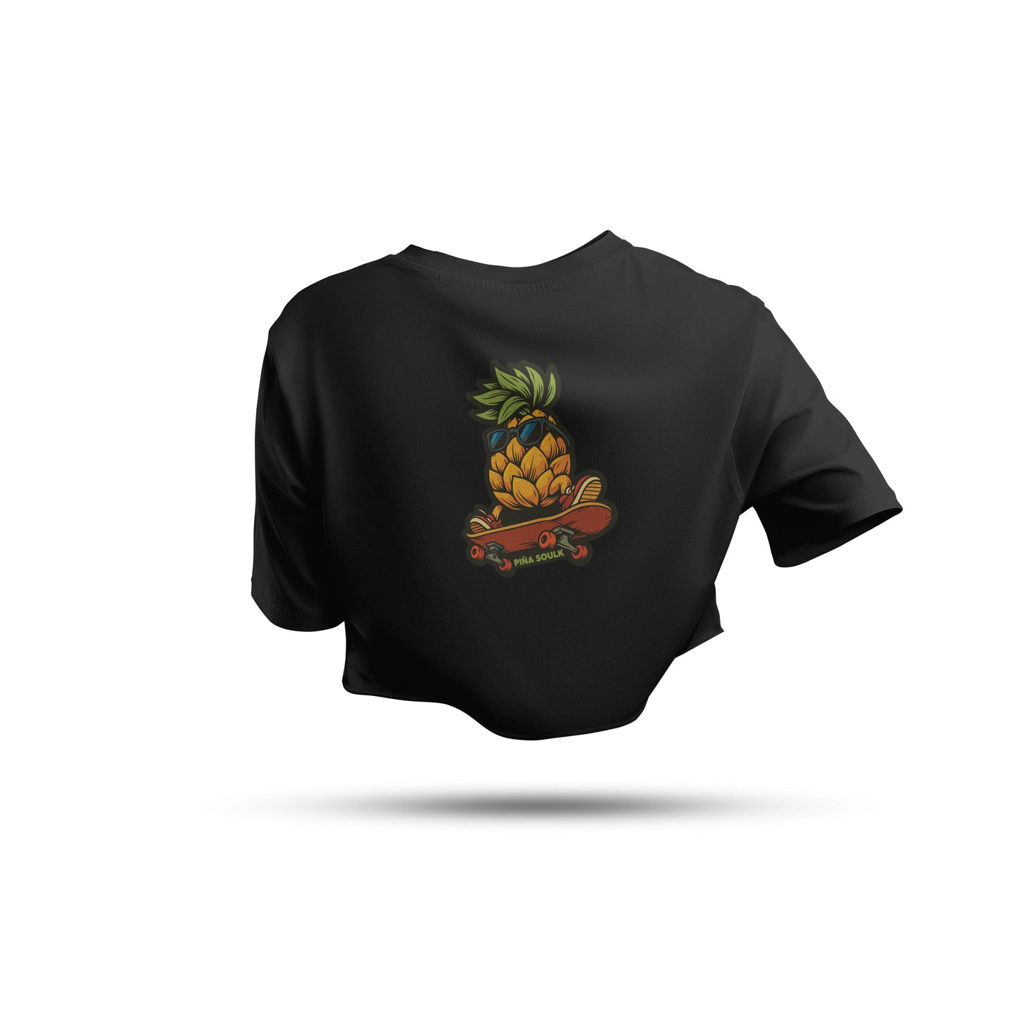 Manga Corta Crop Top Piña Skate