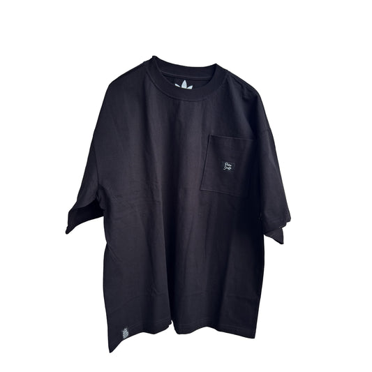 Playera Oversize Piña Patch Negra