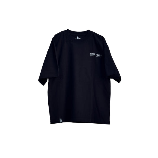 Playera Oversize Piña Jade Negra